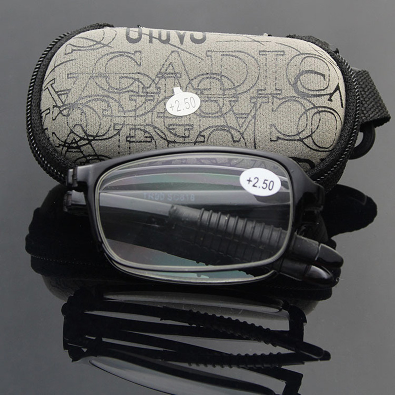 Wallet Slim Titanium - 男性と女性のための小さな折りたたみ式老眼鏡,金属フレーム付きの小さな折りたたみ式メガネ,diy 1.0-4.0