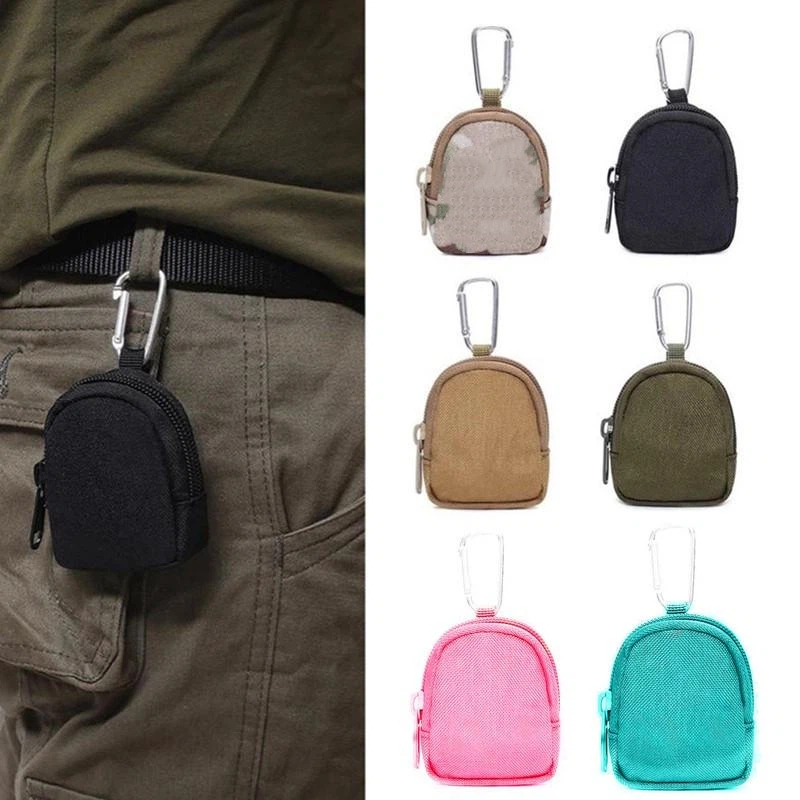 Edc Carry Bag For Men - 男性用タクティカルEDCキーウォレット、ジッパーポケットコインパースキーチェーンポーチアウトドアキャリーキーバッグ
