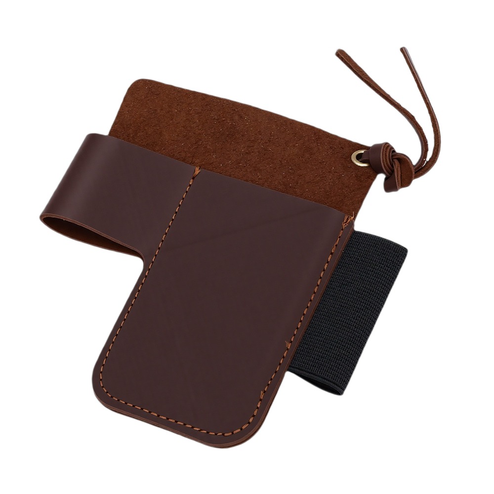 Edc Carry Belt Leather - 耐久性のある牛革製マルチツールシース（ペンループ付き、ブラウン）EDCベルトオーガナイザー、ベルトクリップポーチ、日常持ち運び用