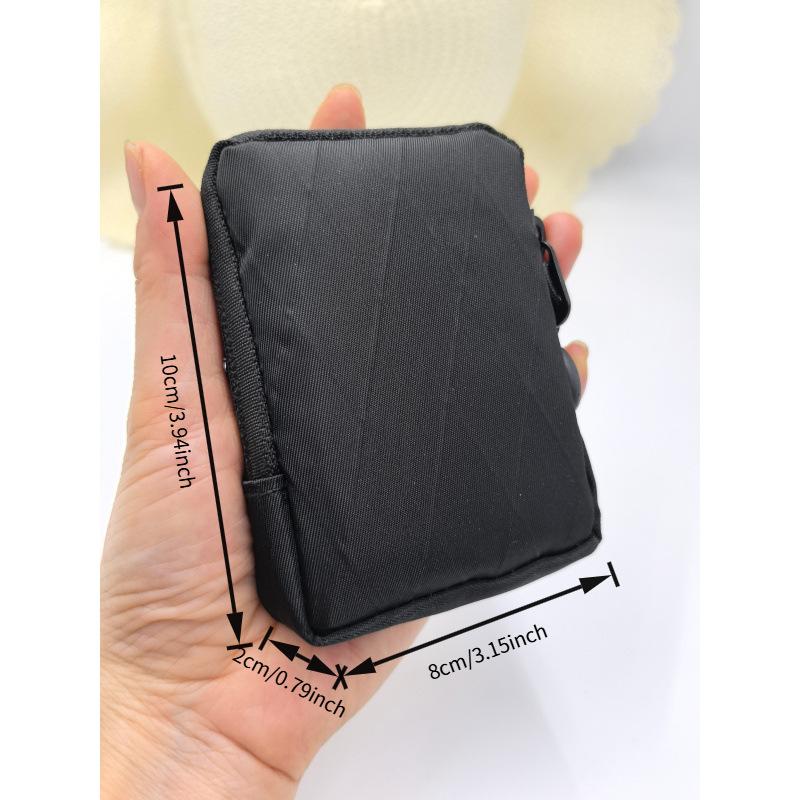 Edc Carry Card - ミニ EDC ポーチ耐摩耗性ポータブル小型収納バッグスリムポケット財布男性女性用毎日の持ち運びコインキーカード