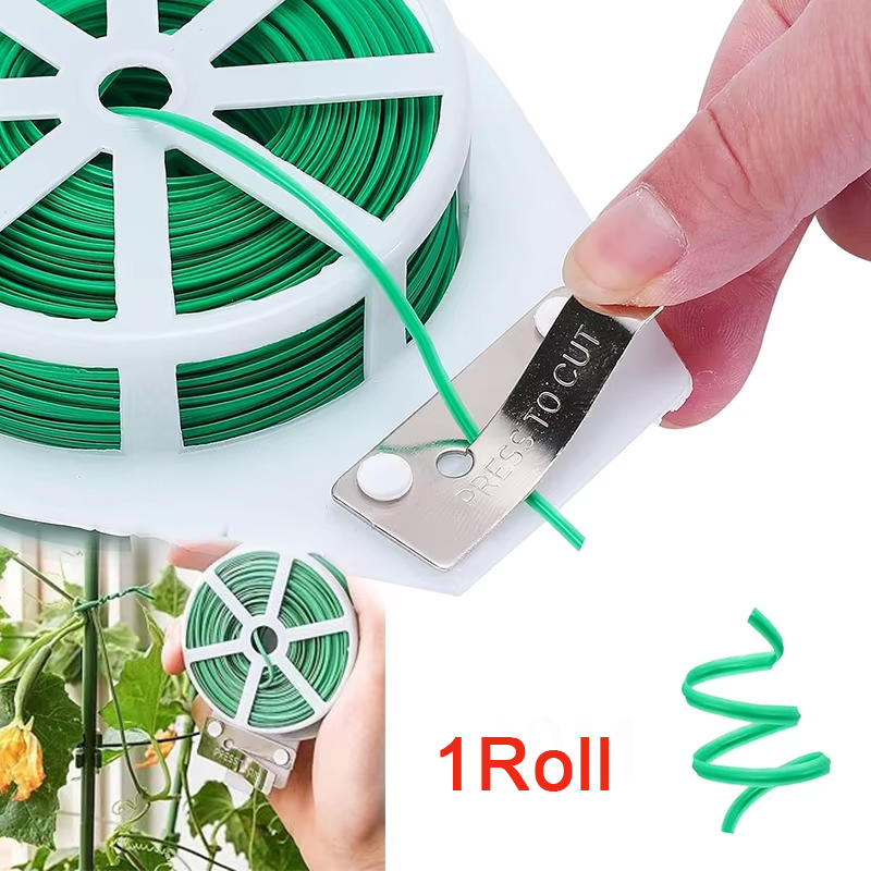 Gear Tie Reusable - ガーデンツイストタイ多機能ストラップ植物クライミング再利用可能な自己切断鉄線ケーブルタイ花植物つる用