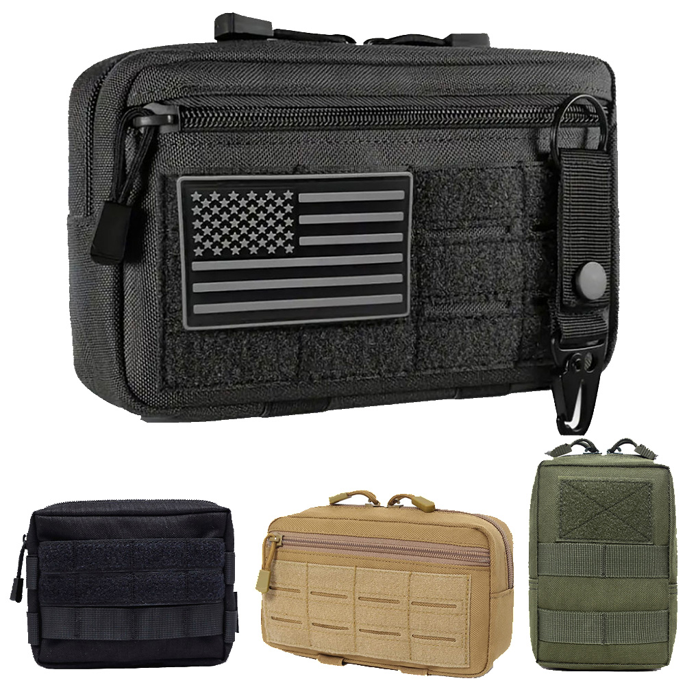 Edc Carry Accessories - MOLLE タクティカル EDC ウエストポーチ コンパクトユーティリティベルトバッグ 電話ホルダー