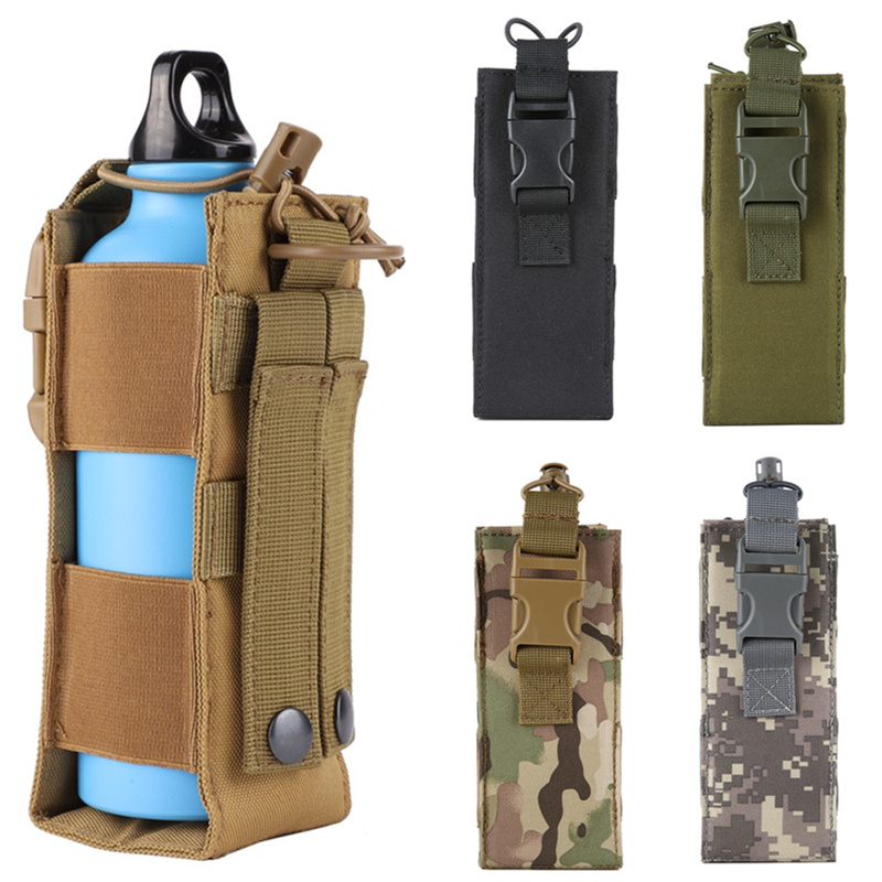Edc Carry Fanny Pack - モール式ウォーターボトルホルスターポーチ アウトドアスポーツ 乗馬 キャンプ ハイキング ハンティング