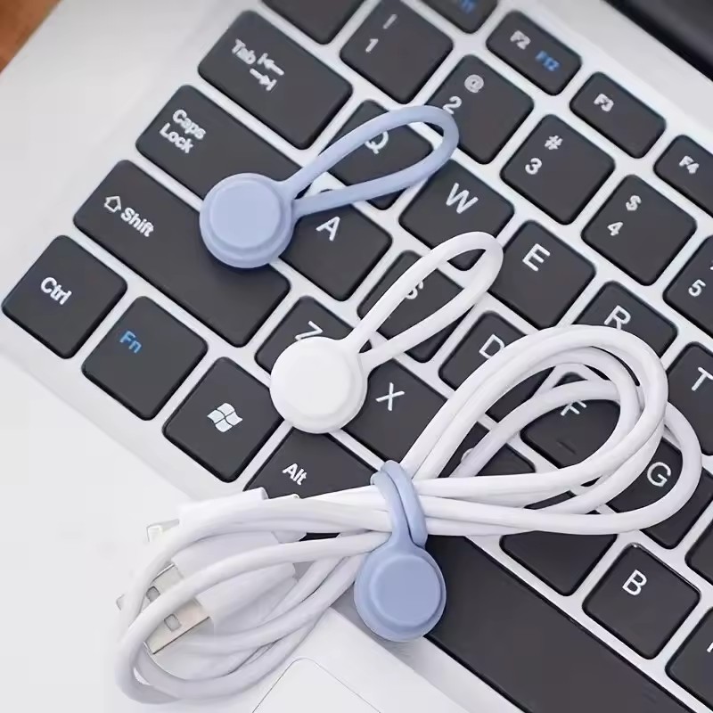 シリコン製マグネットケーブルタイ シリコン製管理タイ マグネ - Gear Tie Reusable のレビューと価格