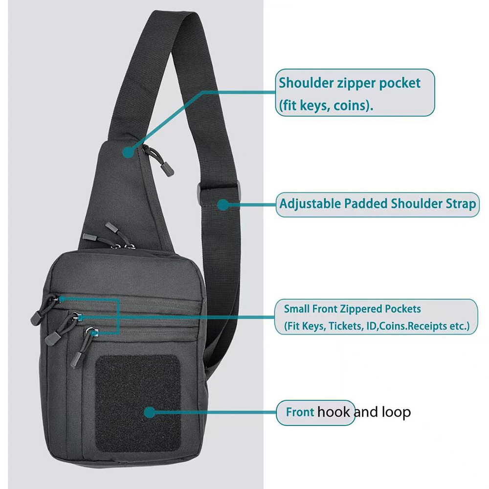 男女兼用バッグ - EDC ショルダーバッグ タクティカル  - Edc Carry Fanny Pack のレビューと価格