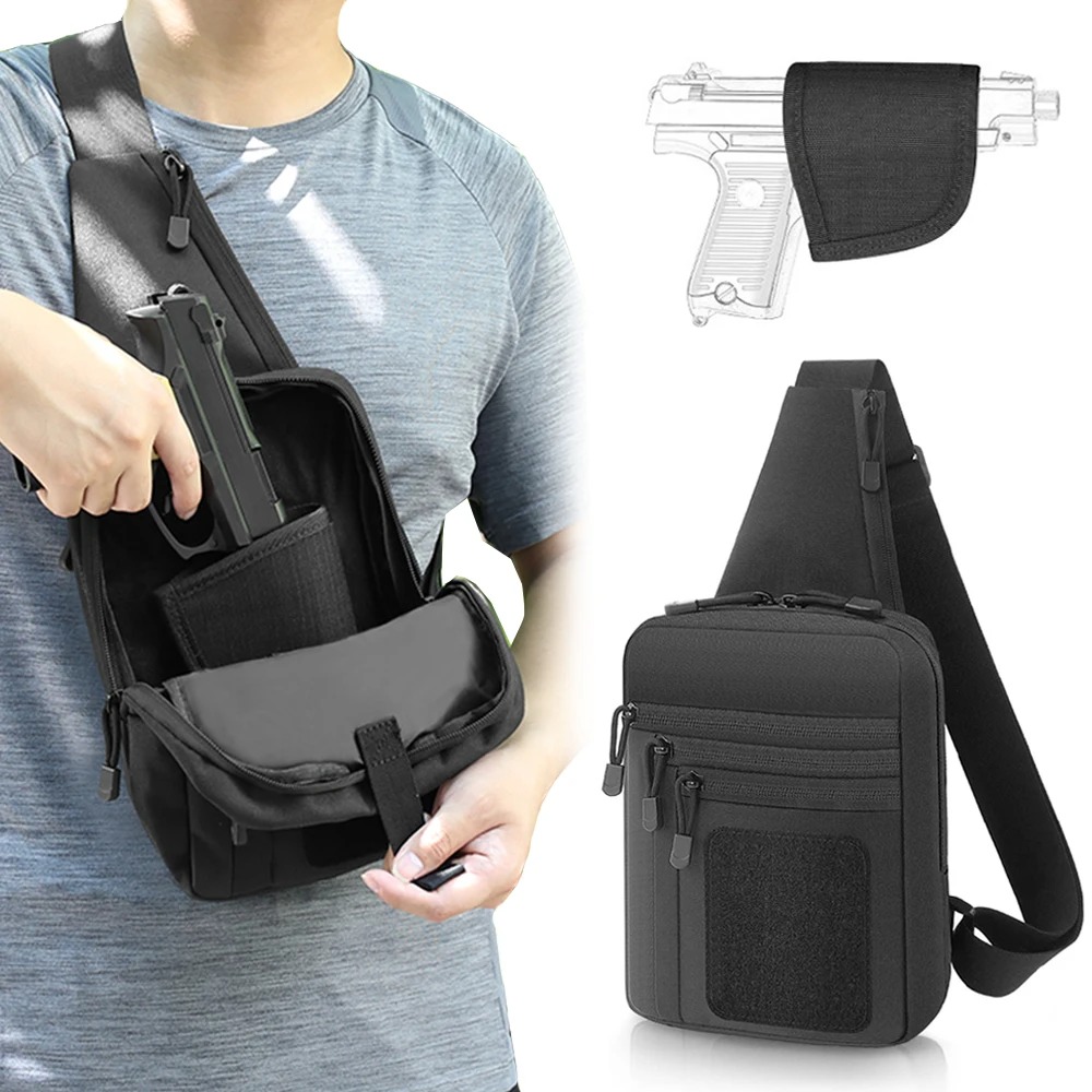 戦術的なピストルガンバッグ隠しキャリーガンホルスターハンドガ - Edc Concealed Carry Holster のレビューと価格