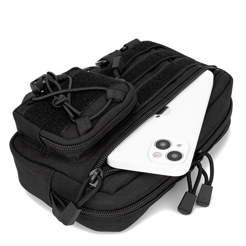 戦術的なモール式水平アドミンポーチ、フロントドローストリング - Edc Able Carry のレビューと価格