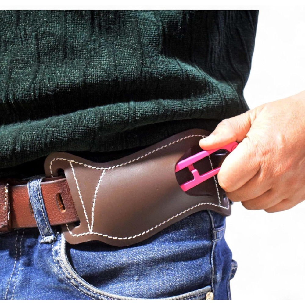 タクティカルツールポーチEDC折りたたみナイフシースウエスト - Edc Carry Belt Leather のレビューと価格
