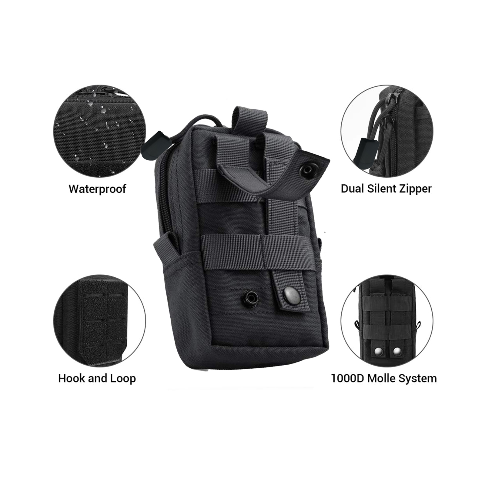 男性用タクティカルハイウエストバッグ,ツールポーチ,ユーティ - Edc Carry Fanny Pack のレビューと価格