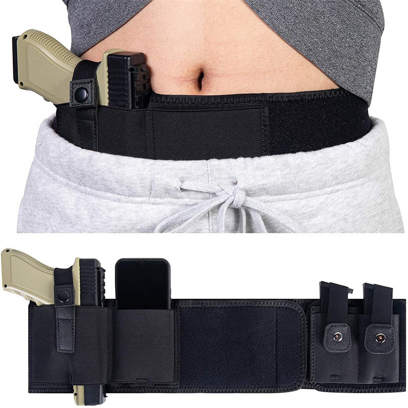 ベリーバンドガンホルスター隠しキャリーウエストバンドピストル - Edc Concealed Carry Holster のレビューと価格