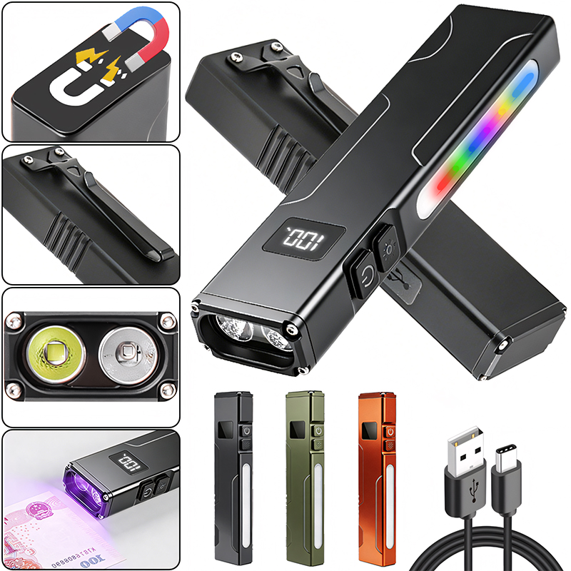 多機能EDCワークライト磁気UVライトRGBサイドライトペン - Edc Carry Pen のレビューと価格