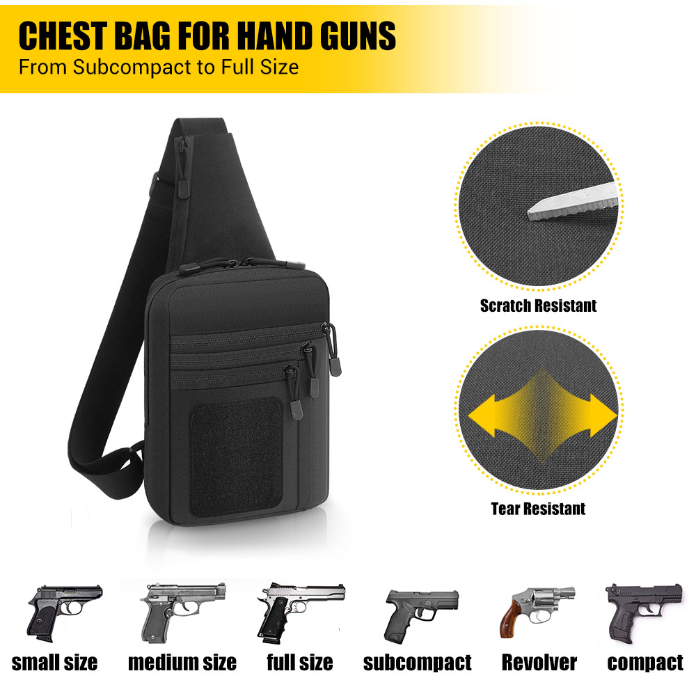 戦術ピストルガンバッグ隠しキャリーガンホルスターハンドガン収 - Edc Concealed Carry Holster のレビューと価格