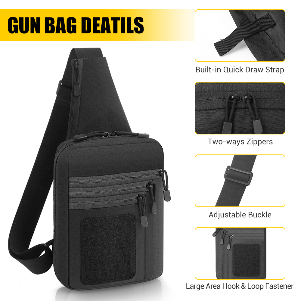 戦術ピストルガンバッグ隠しキャリーガンホルスターハンドガン収 - Edc Concealed Carry Holster のレビューと価格