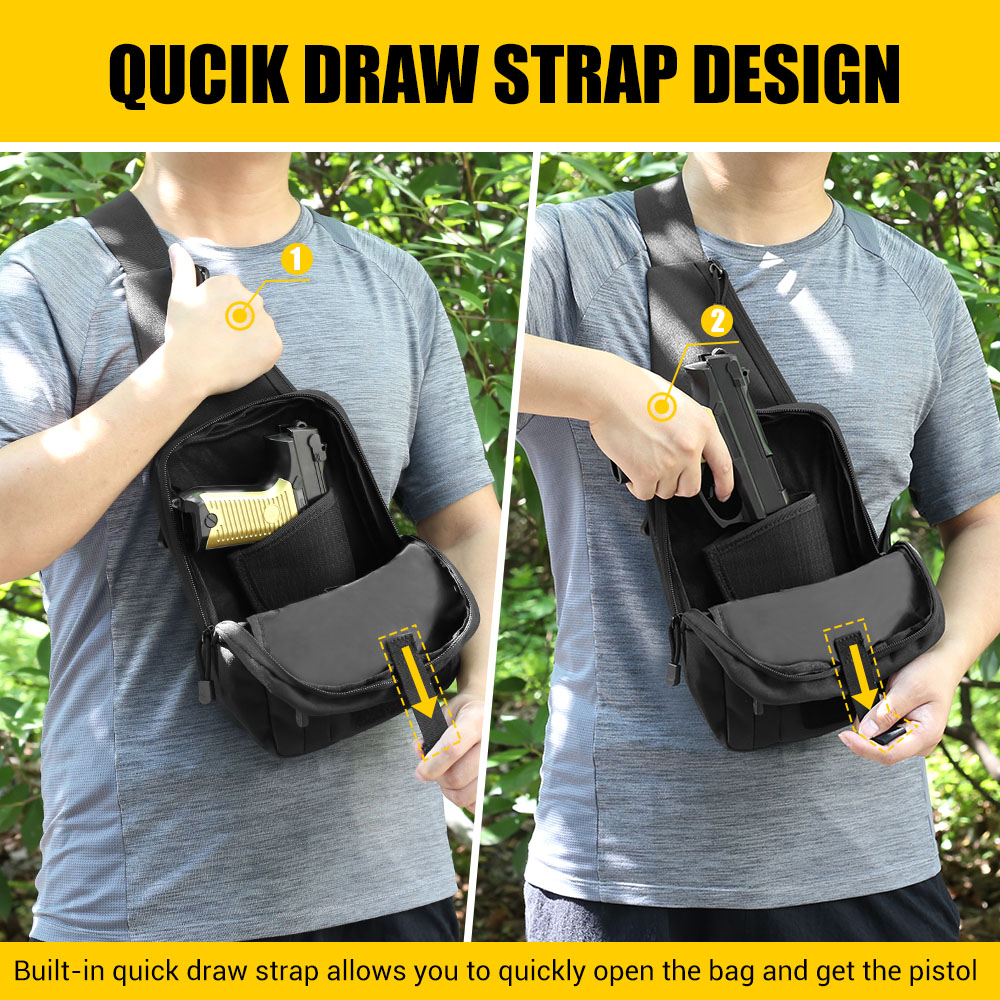 戦術ピストルガンバッグ隠しキャリーガンホルスターハンドガン収 - Edc Concealed Carry Holster のレビューと価格
