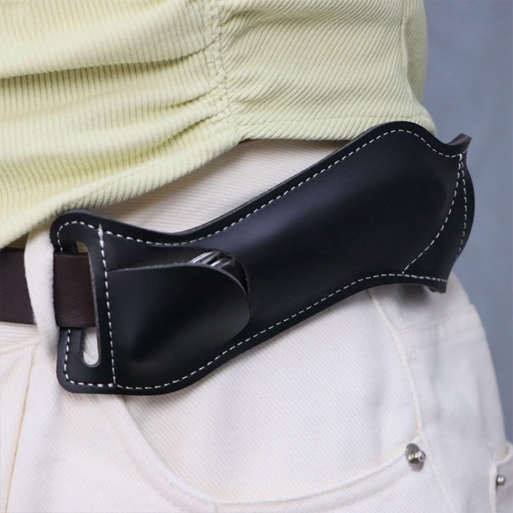 戦術用EDC折りたたみナイフシースウエストハンギング5インチ - Edc Carry Belt Leather のレビューと価格