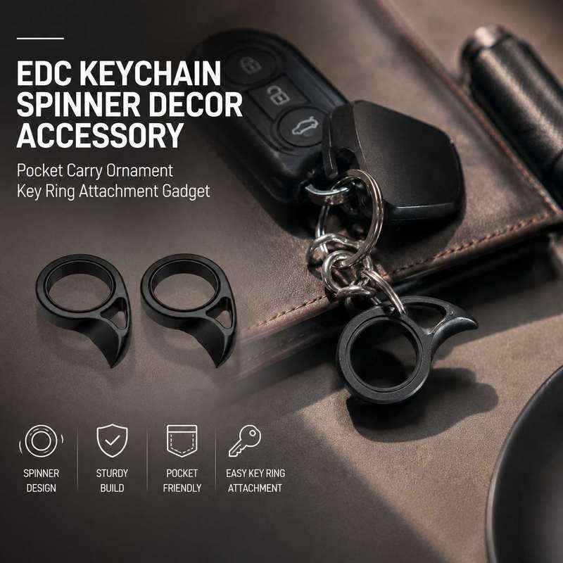 EDCキーチェーンスピナー装飾アクセサリー ポケットキャリー - Edc Carry Accessories のレビューと価格