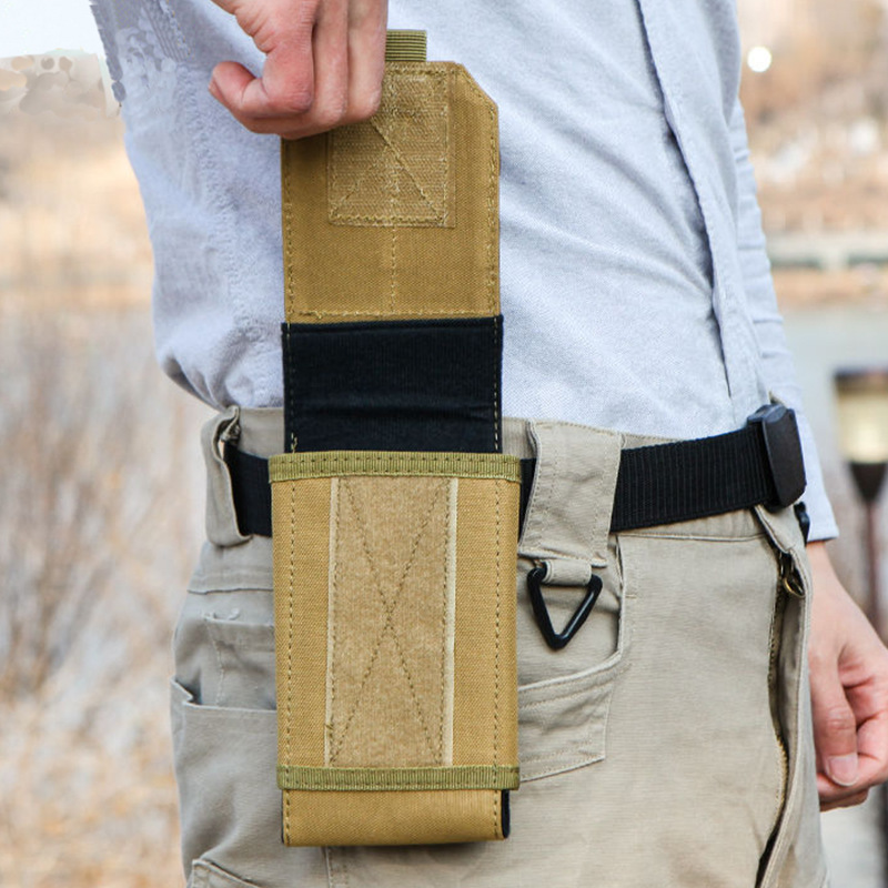 アウトドアモール携帯電話ポーチ戦術的なウエストパックキャンプ - Edc Carry Fanny Pack のレビューと価格