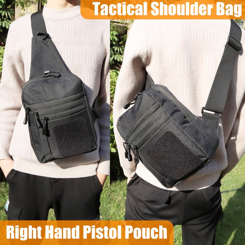 新しい戦術的なチェストバッグピストルホルスター隠し銃キャリー - Edc Concealed Carry Holster のレビューと価格