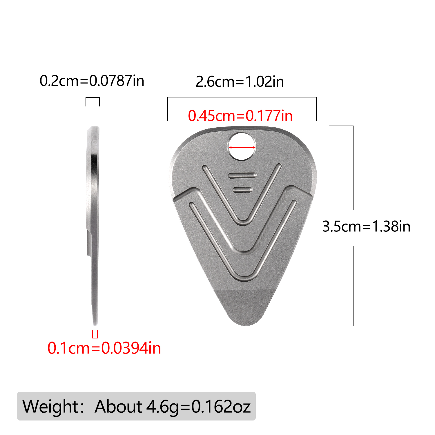 ポータブルチタン EDC プライツールギターピックネックレス - Edc Carry Accessories のレビューと価格