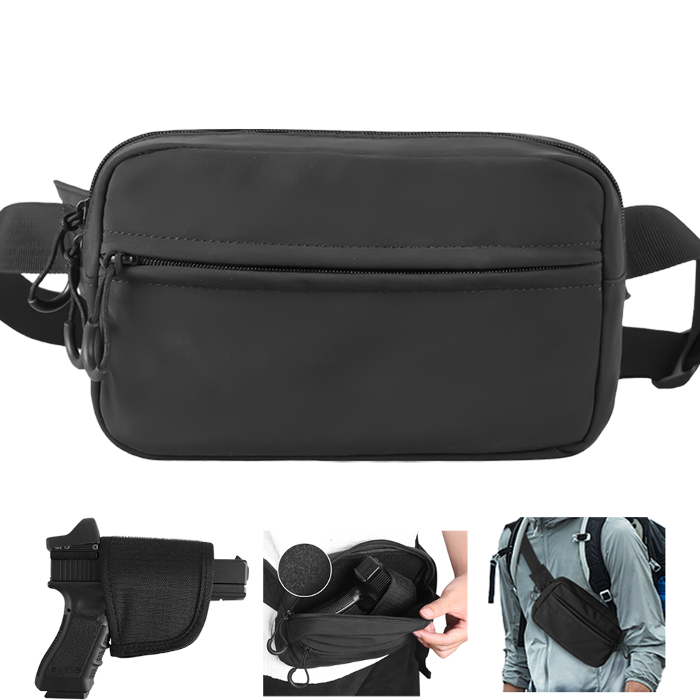 タクティカルクロスボディバッグ ピストルウエストパック 隠し - Edc Concealed Carry Holster のレビューと価格