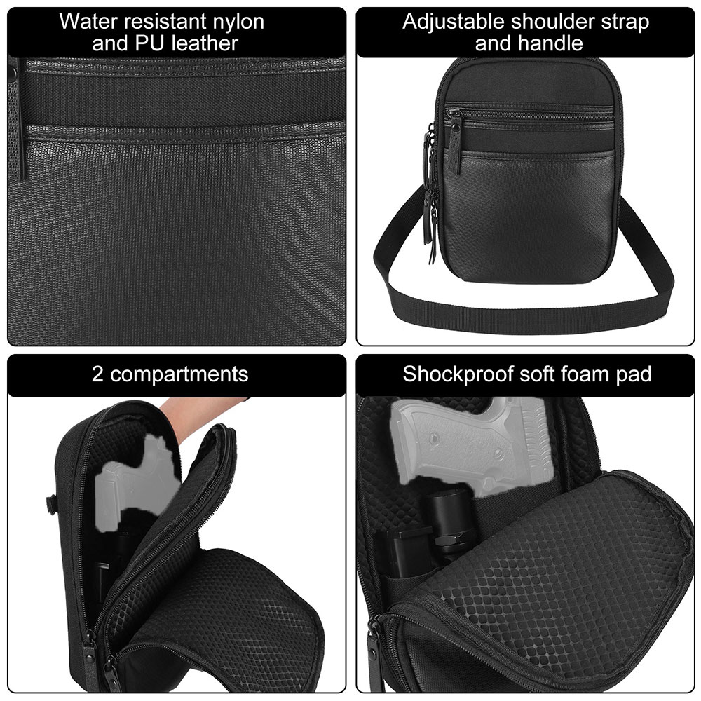 戦術的な銃バッグ隠しキャリーハンドガンバッグショルダーストラ - Edc Concealed Carry Holster のレビューと価格