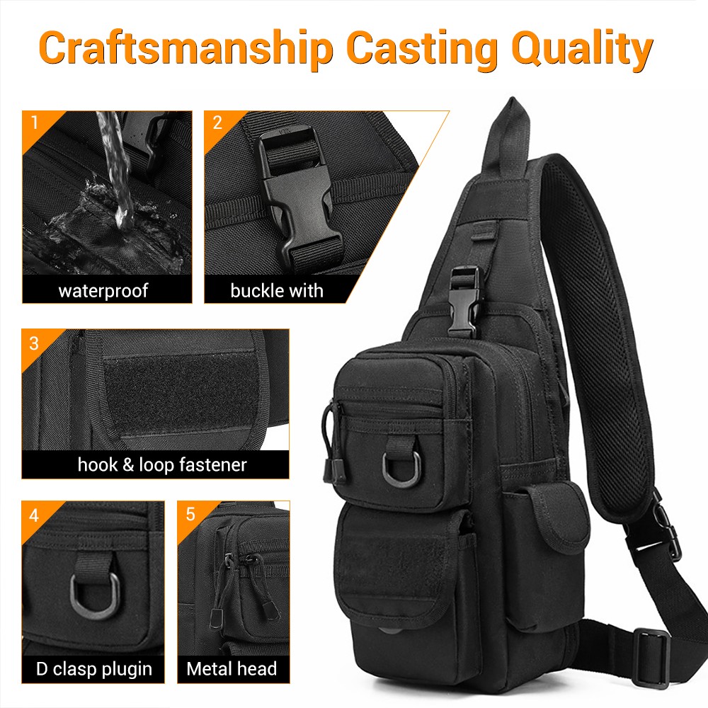 戦術ピストルバッグ隠しキャリーガンバッグクロスボディスリング - Edc Concealed Carry Holster のレビューと価格
