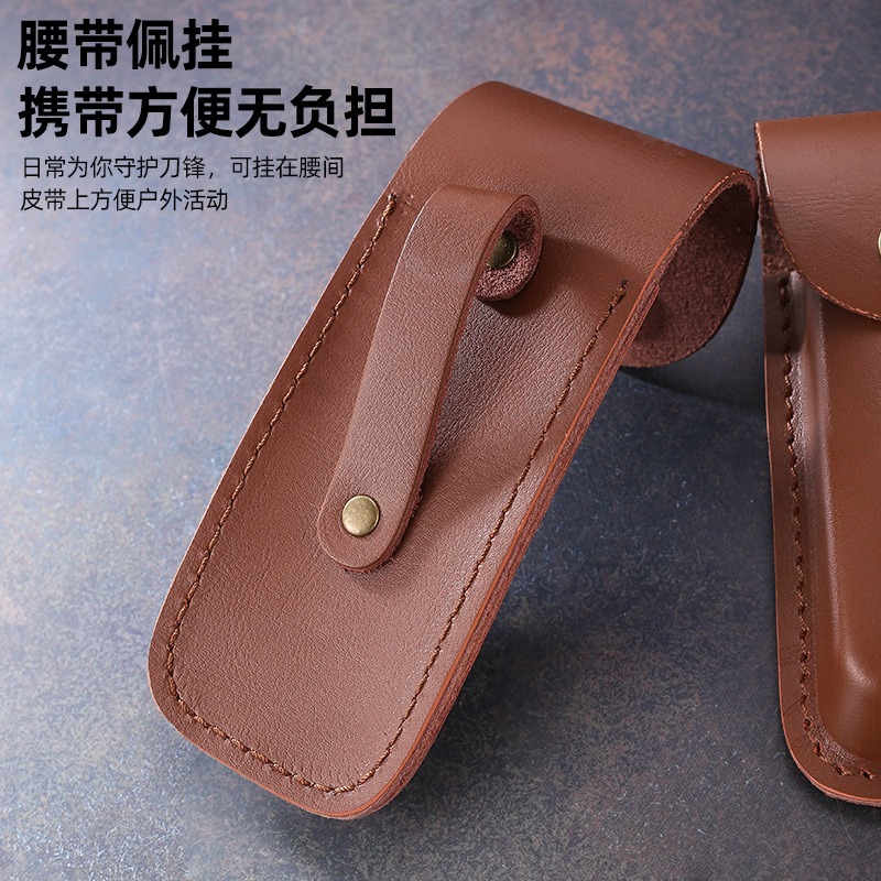 本革製折りたたみナイフ用シース、携帯用ベルトキャリーケース、 - Edc Carry Belt Leather のレビューと価格