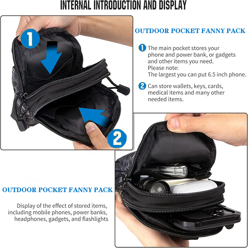 ユニバーサル EDC 戦術モールポーチウエストバッグ携帯電話 - Edc Able Carry のレビューと価格