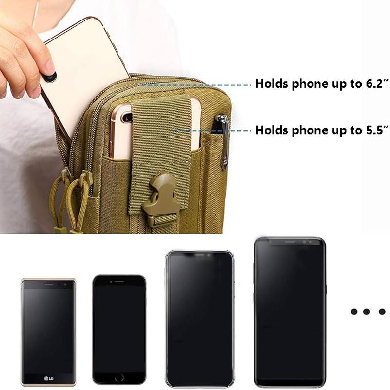 ユニバーサル EDC 戦術モールポーチウエストバッグ携帯電話 - Edc Able Carry のレビューと価格