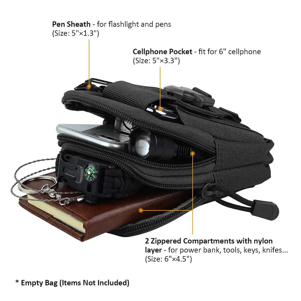 アウトドアギアツールガジェットポケットベルトバッグ戦術的なウ - Edc Able Carry のレビューと価格
